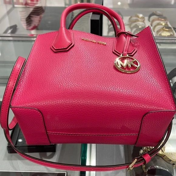 MICHAEL KORSMercer Medium Pebbled Leather Crossbody Satchel BagNWT